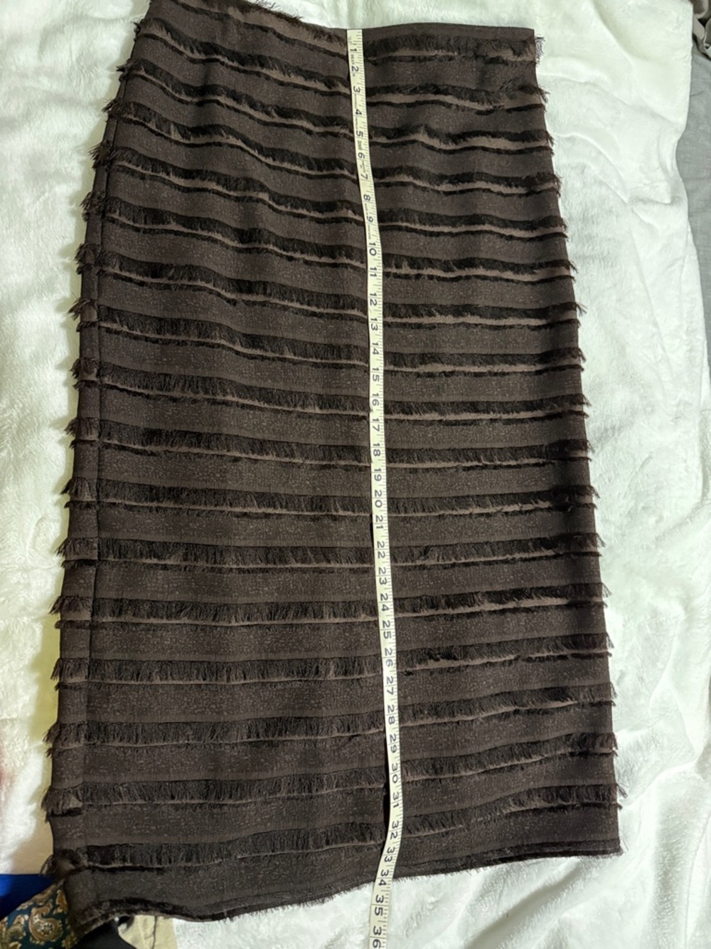 H&M Edition Brown Textured Skirt